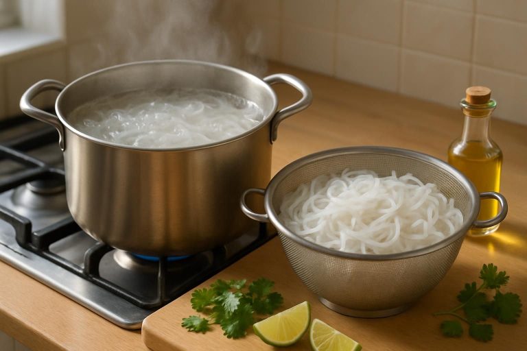 découvrez nos astuces et conseils pour réussir parfaitement la cuisson des pâtes de riz et sublimer vos plats asiatiques.