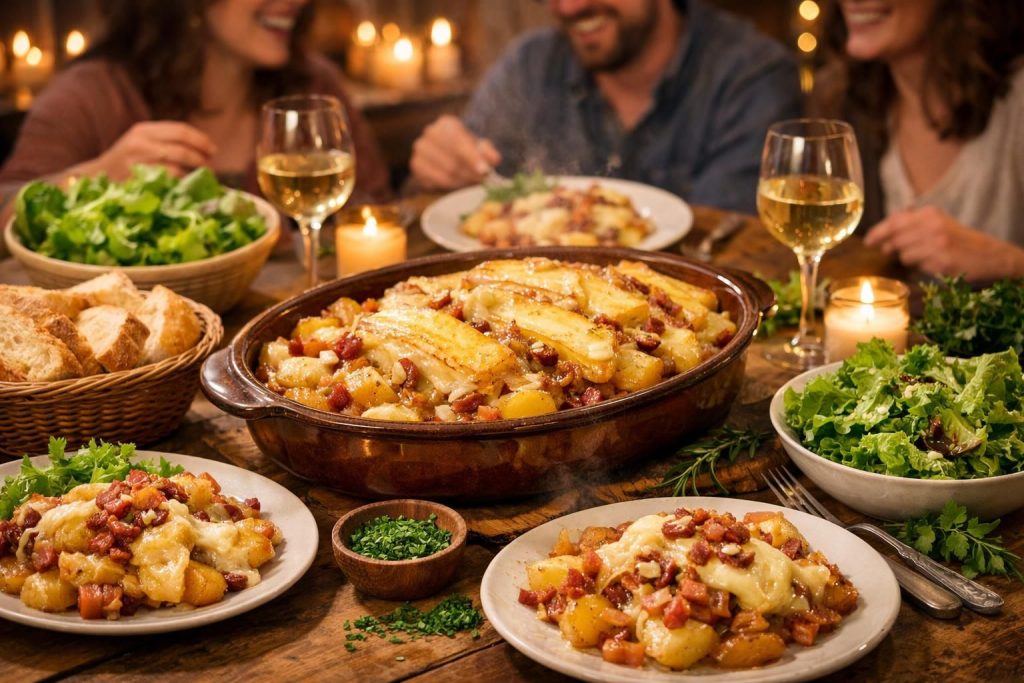 découvrez nos conseils pour réussir l'accompagnement parfait de votre tartiflette et savourer un repas convivial entre amis ou en famille.