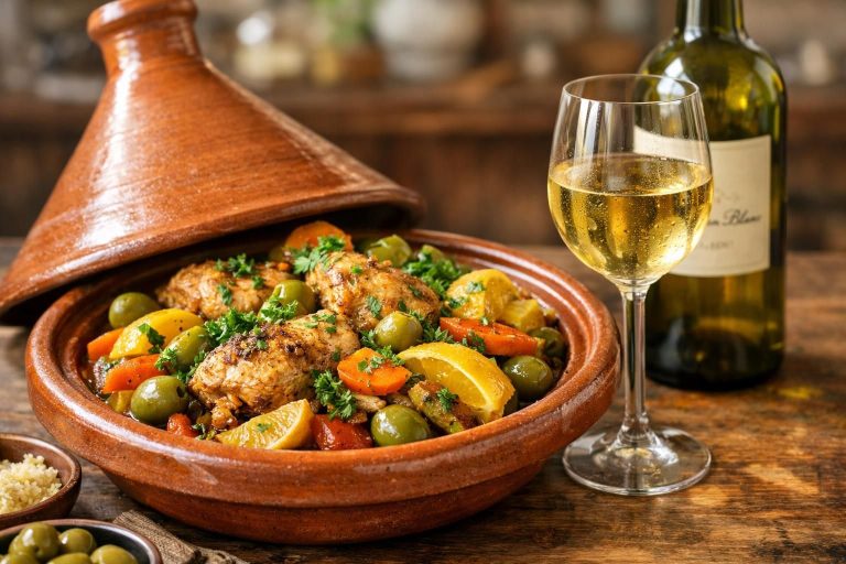 découvrez quel vin choisir avec un tajine de poulet pour sublimer ses saveurs et profiter d'un accord parfait entre mets et vins.