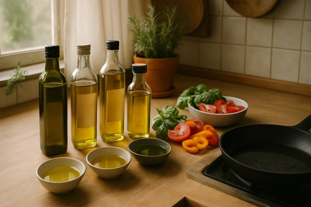 découvrez quelle est la meilleure huile de cuisson pour vos recettes en fonction de la saveur, de la santé et du type de cuisson.